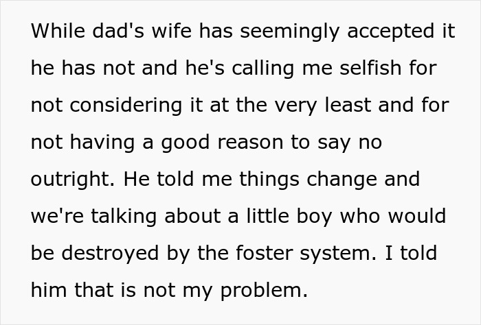 Parents Try To Guilt 21YO Into Taking Guardianship Of Autistic Stepbrother, She Flat-Out Refuses