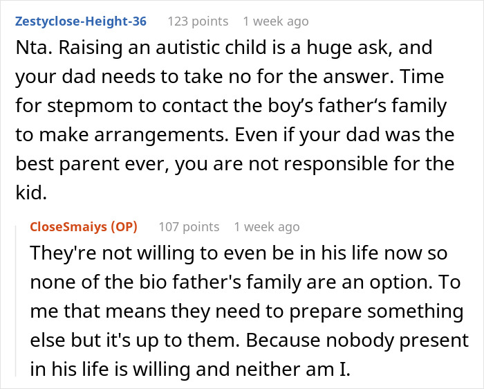 Parents Try To Guilt 21YO Into Taking Guardianship Of Autistic Stepbrother, She Flat-Out Refuses