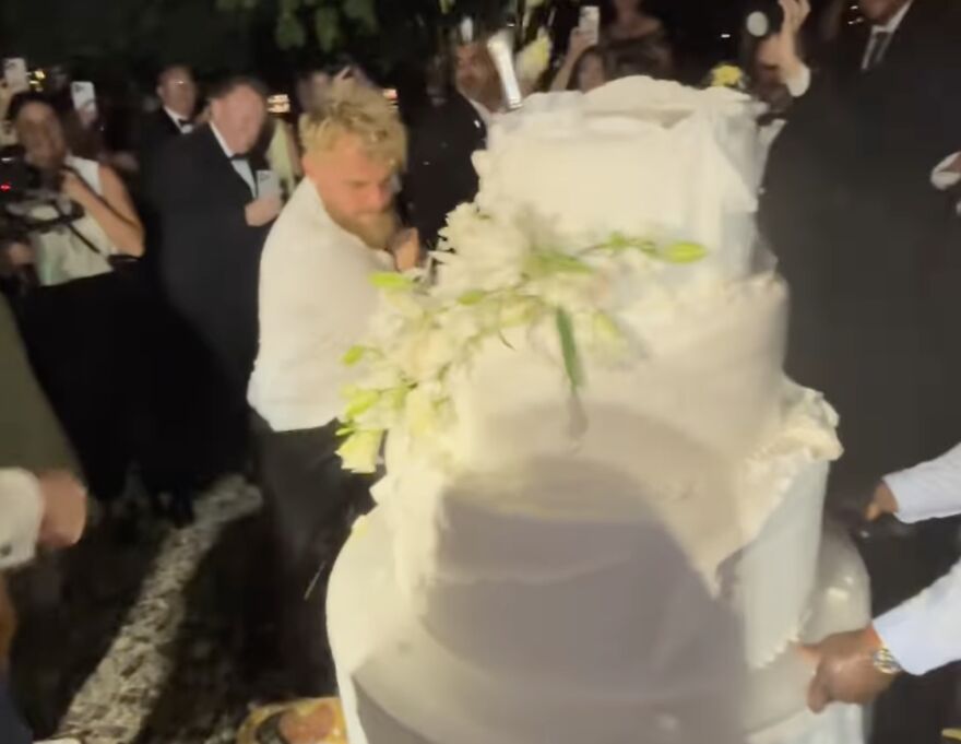 Jake Paul Smashes Logan Paul’s Wedding Cake In Bizarre Viral Clip