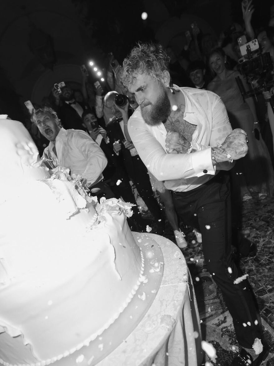 Jake Paul Smashes Logan Paul’s Wedding Cake In Bizarre Viral Clip