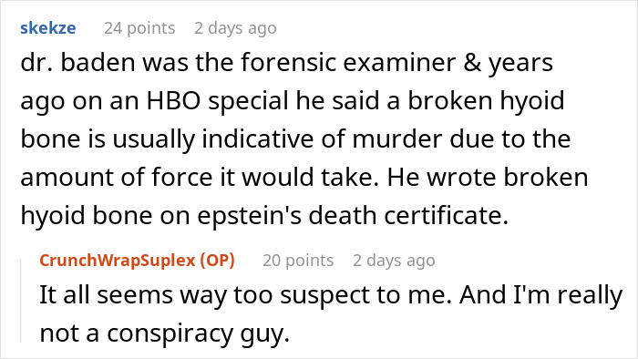 Man Is Convinced They’re Lying About Epstein’s Death Based On His Experience As A Prison Officer