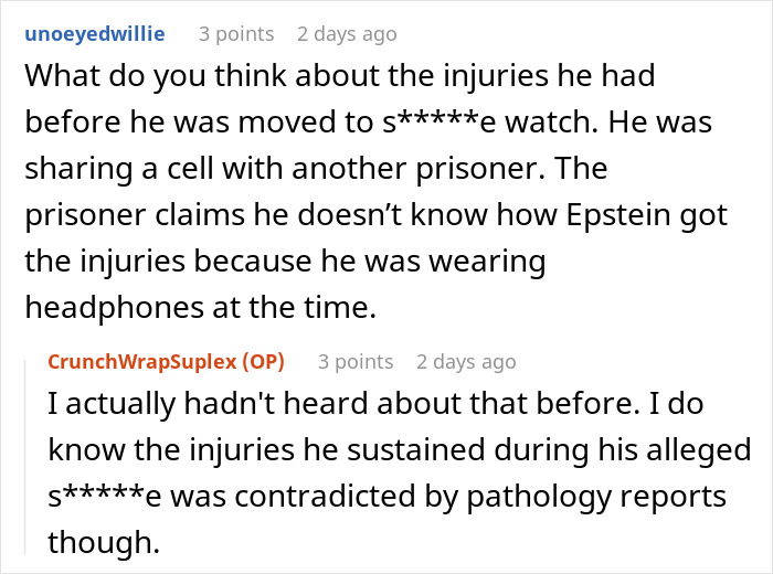Man Is Convinced They’re Lying About Epstein’s Death Based On His Experience As A Prison Officer