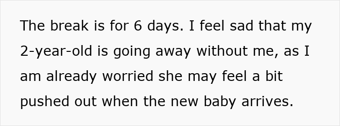 Guy Tells Pregnant Wife “I’ll Just Go With The 2-Year-Old” After She Refuses Postpartum Trip