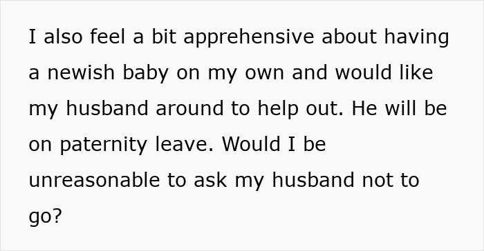 Guy Tells Pregnant Wife “I’ll Just Go With The 2-Year-Old” After She Refuses Postpartum Trip