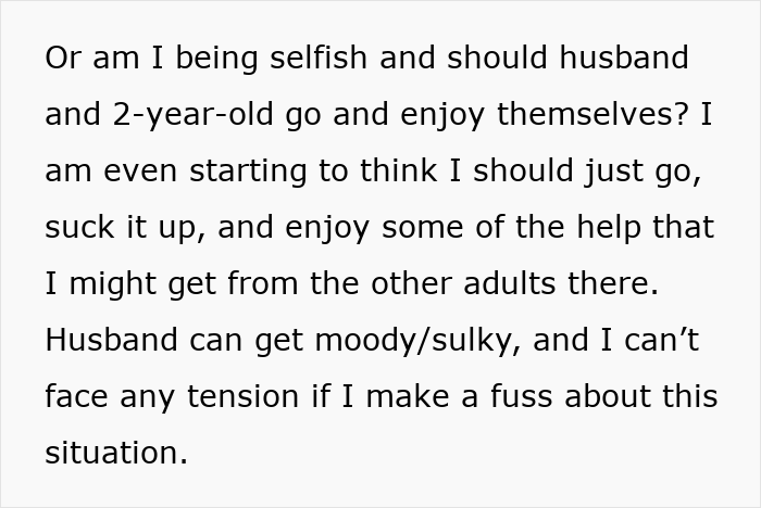 Guy Tells Pregnant Wife “I’ll Just Go With The 2-Year-Old” After She Refuses Postpartum Trip