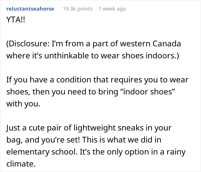 Man Muses Online: “AITA For Refusing To Take My Shoes Off In My Friend’s House?”