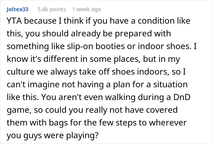 Man Muses Online: “AITA For Refusing To Take My Shoes Off In My Friend’s House?”