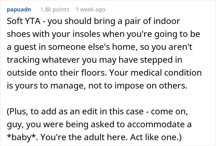 Man Muses Online: “AITA For Refusing To Take My Shoes Off In My Friend’s House?”