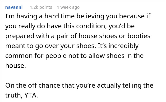 Man Muses Online: “AITA For Refusing To Take My Shoes Off In My Friend’s House?”