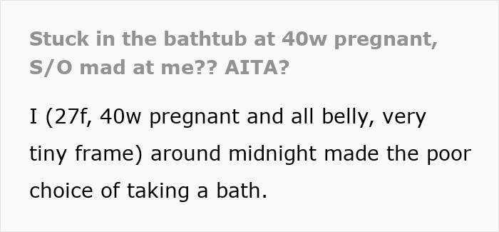 Woman 40 Weeks Pregnant Slips And Fall In The Tub, Boyfriend Mad He Has To Help Her Up After 40 Mins