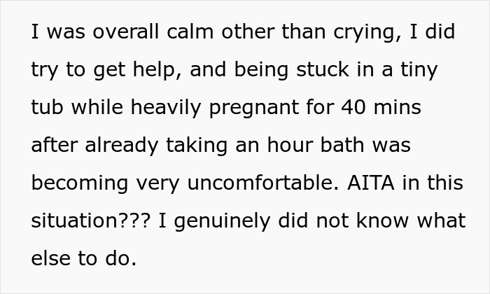 Woman 40 Weeks Pregnant Slips And Fall In The Tub, Boyfriend Mad He Has To Help Her Up After 40 Mins