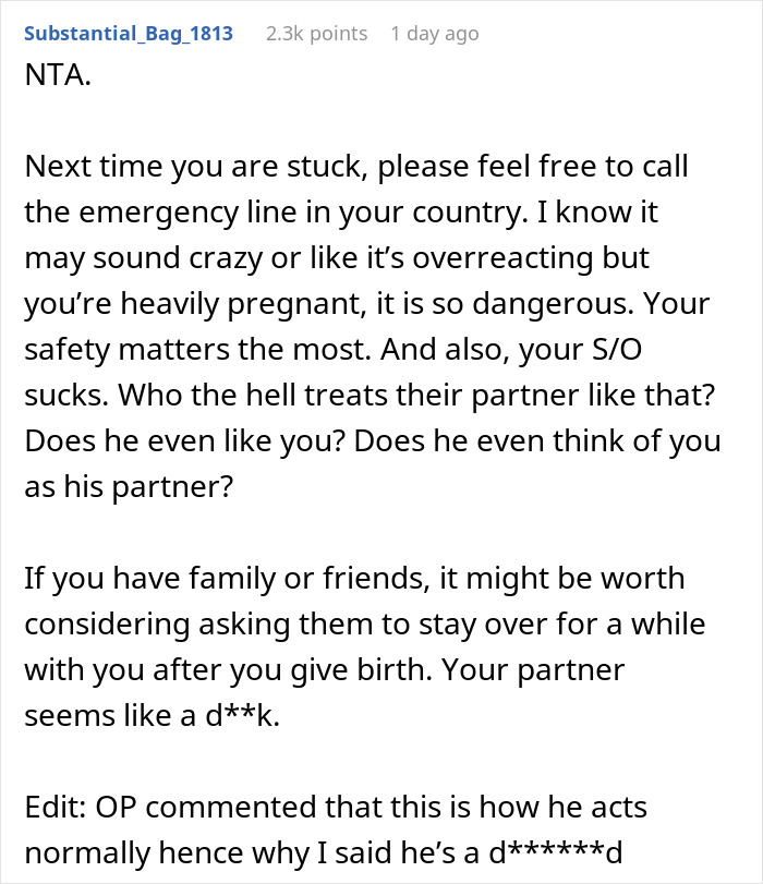 Woman 40 Weeks Pregnant Slips And Fall In The Tub, Boyfriend Mad He Has To Help Her Up After 40 Mins