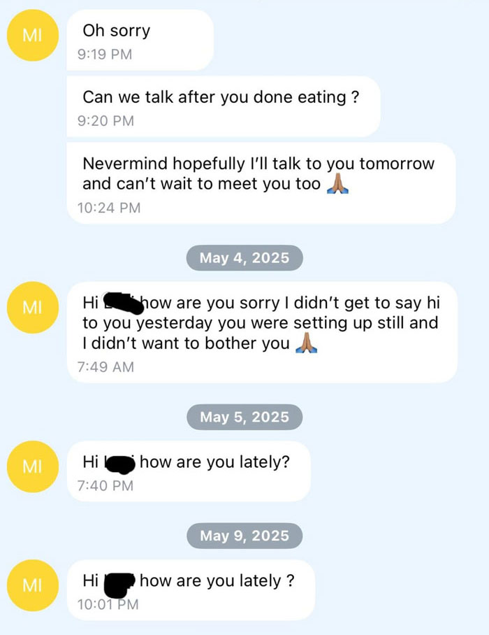 Woman Ghosts Creepy Colleague Who Won&#8217;t Stop Texting Her, He Just Doubles Down, She’s Horrified