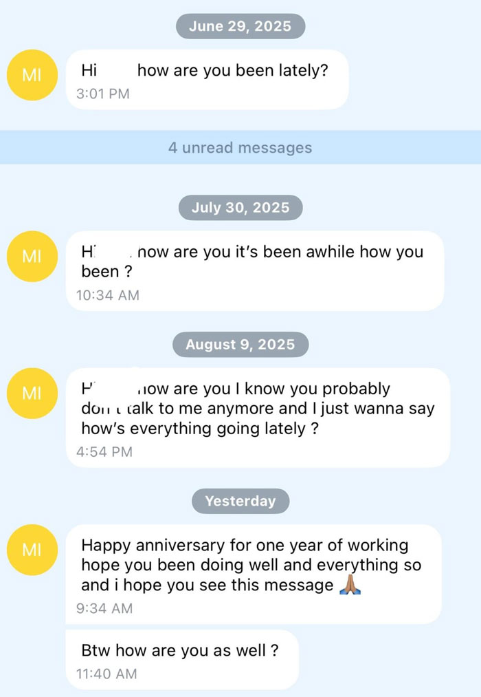 Woman Ghosts Creepy Colleague Who Won&#8217;t Stop Texting Her, He Just Doubles Down, She’s Horrified