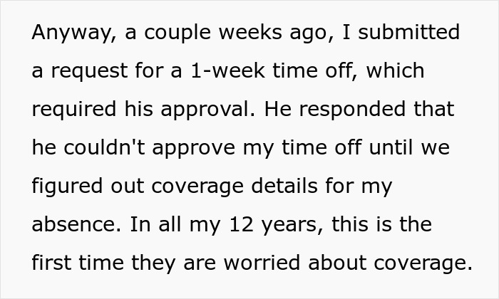 Boss Refuses To Approve PTO Unless IT Manager Trains Him, Gets A Resignation Letter Instead
