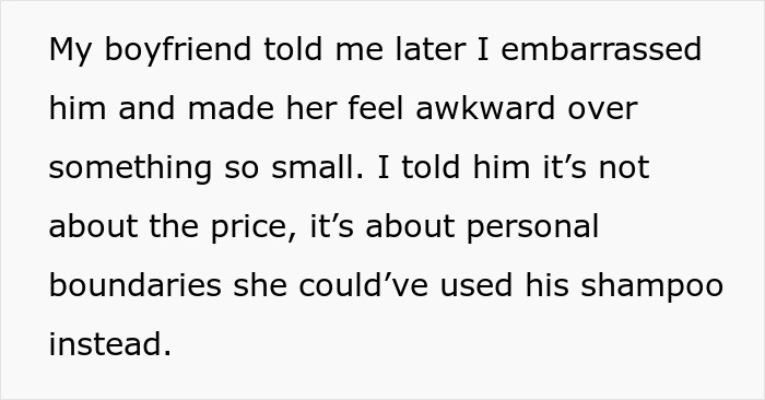 BF Feels Embarrassed And Annoyed After GF Refuses To Let His Female Friend Use Her Expensive Shampoo