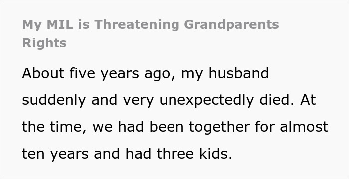 Widow Wants To Move Back To Her Home Country With Her 3 Kids, MIL Says She’ll See Her In Court