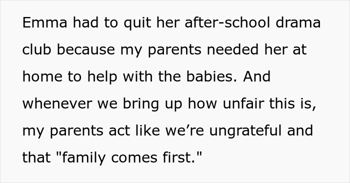 16YO Twins Miss Out On Being Teens Due To Parents Always Expecting Them To Babysit Their 6 Kids