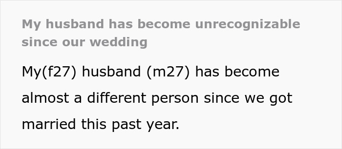 &#8220;He Isn&#8217;t A Good Egg&#8221;: People Urge Woman To Leave Husband After His Post-Wedding Change