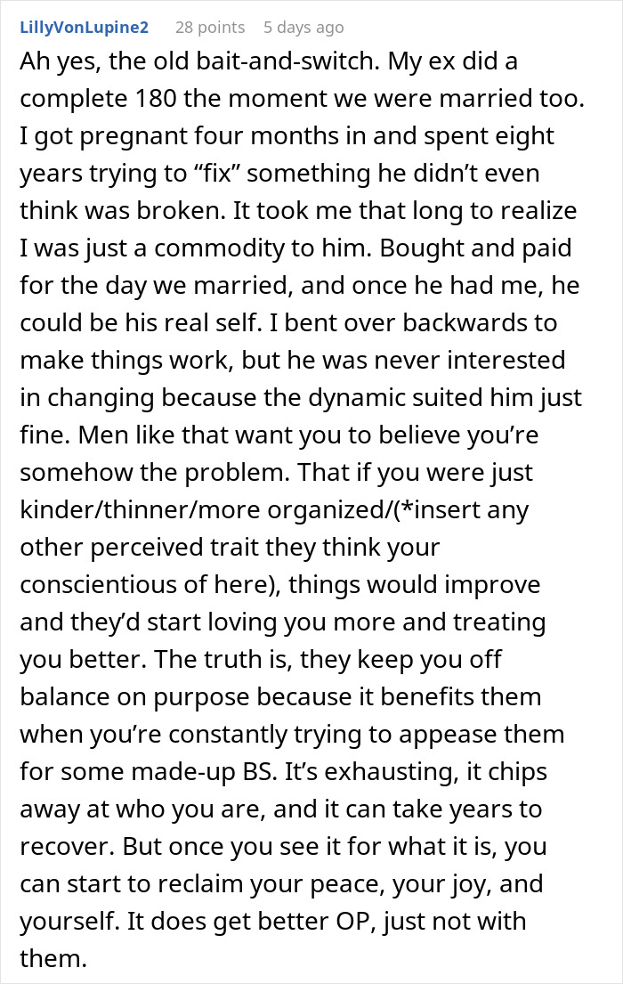 &#8220;He Isn&#8217;t A Good Egg&#8221;: People Urge Woman To Leave Husband After His Post-Wedding Change