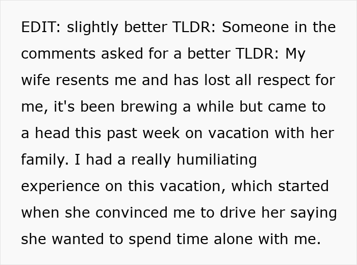 Husband Shares Painful Story About A Vacation That Exposed Cracks In His 20+ Year Marriage