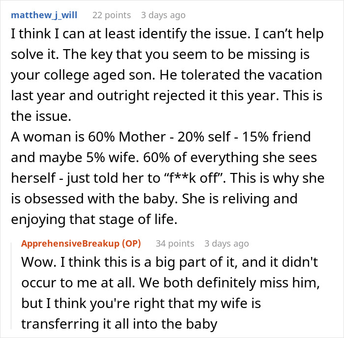 Husband Shares Painful Story About A Vacation That Exposed Cracks In His 20+ Year Marriage