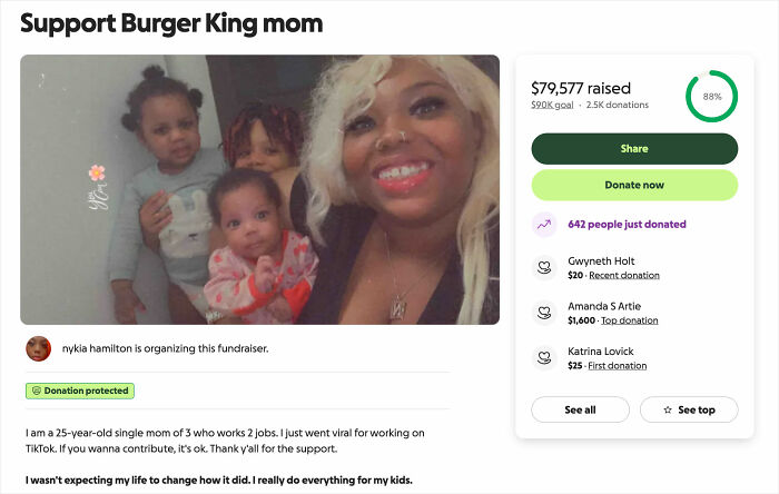 Burger King Employee Who Was Fired After Viral 12-Hour Performance Shares Emotional Life Update