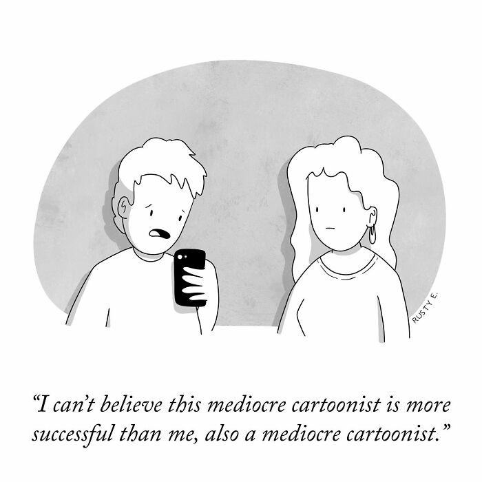 19 Brilliant One-Panel Comics By Rusty That Show The Humor In Everyday Struggles