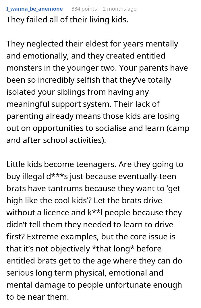 Guy Refuses To Babysit His Siblings After Years Of Being Treated Like A Stranger