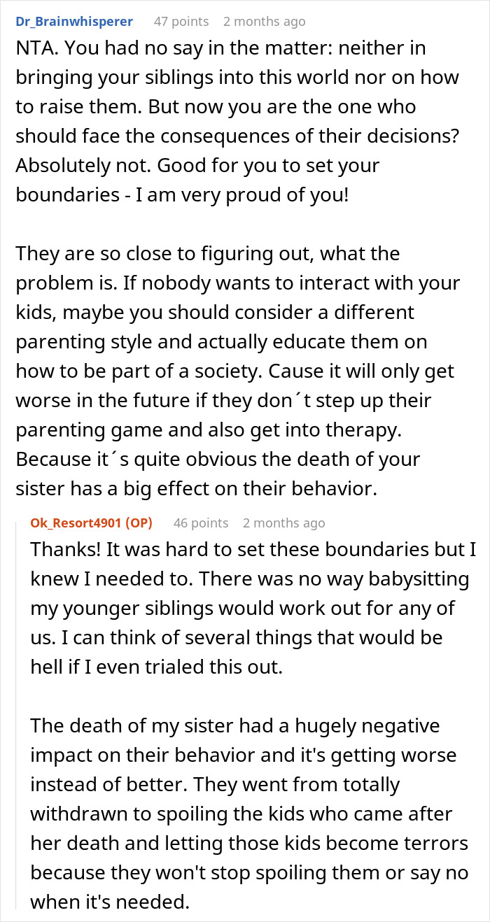 Guy Refuses To Babysit His Siblings After Years Of Being Treated Like A Stranger