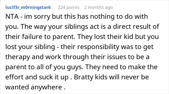 Guy Refuses To Babysit His Siblings After Years Of Being Treated Like A Stranger
