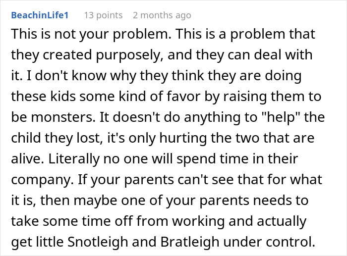 Guy Refuses To Babysit His Siblings After Years Of Being Treated Like A Stranger