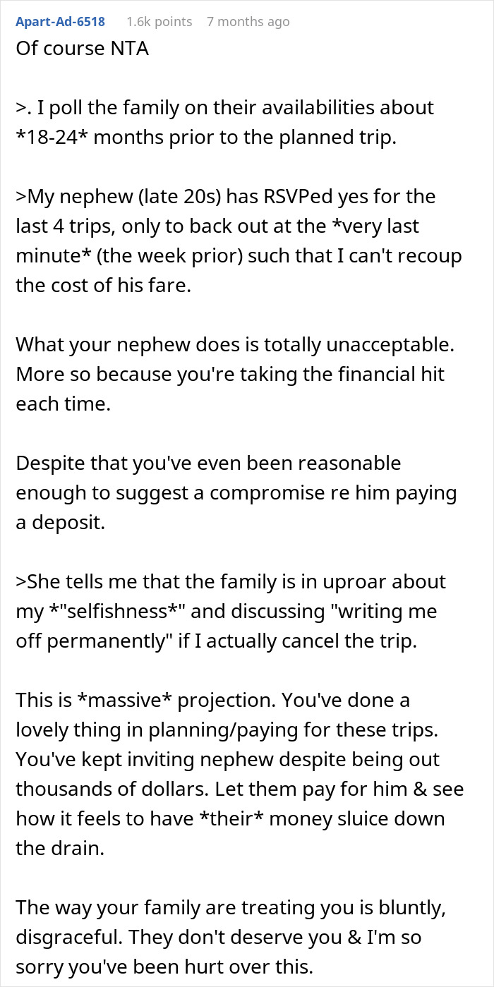 &#8220;I Can&#8217;t Recoup The Cost Of His Fare&#8221;: Fickle Guy Ends Up Getting Excluded From Free Family Trip