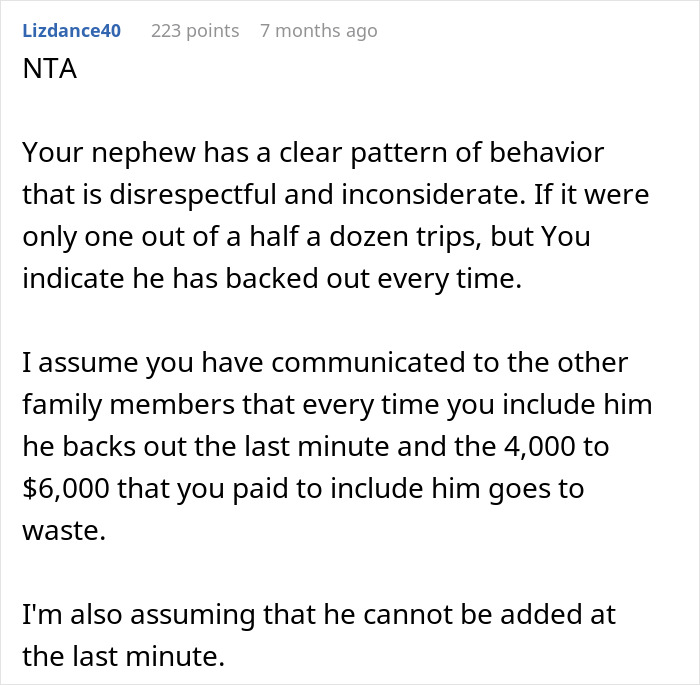 &#8220;I Can&#8217;t Recoup The Cost Of His Fare&#8221;: Fickle Guy Ends Up Getting Excluded From Free Family Trip