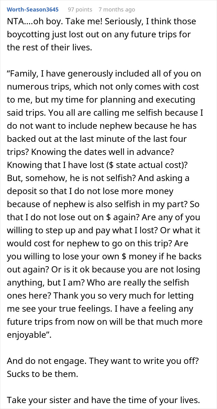 &#8220;I Can&#8217;t Recoup The Cost Of His Fare&#8221;: Fickle Guy Ends Up Getting Excluded From Free Family Trip