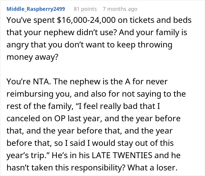 &#8220;I Can&#8217;t Recoup The Cost Of His Fare&#8221;: Fickle Guy Ends Up Getting Excluded From Free Family Trip