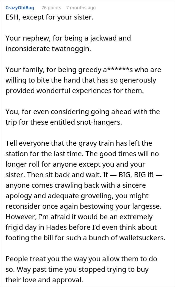 &#8220;I Can&#8217;t Recoup The Cost Of His Fare&#8221;: Fickle Guy Ends Up Getting Excluded From Free Family Trip