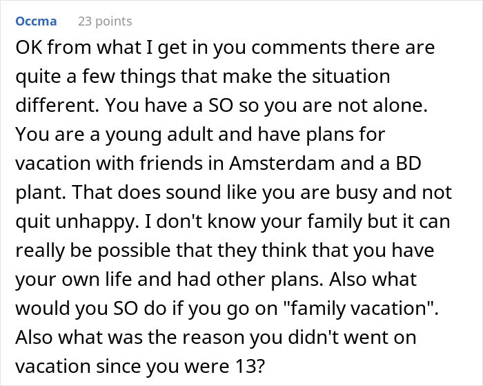 &#8220;I Cried So Much I Had Cramps&#8221;: Woman Freaks Over Family Vacation, People Tell Her To Grow Up