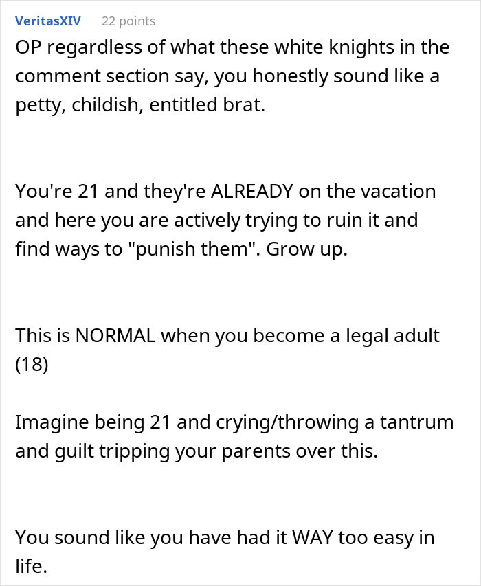 &#8220;I Cried So Much I Had Cramps&#8221;: Woman Freaks Over Family Vacation, People Tell Her To Grow Up