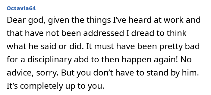 Husband Gets Final Warning For Sexual Comments At Work, Wife Questions Everything