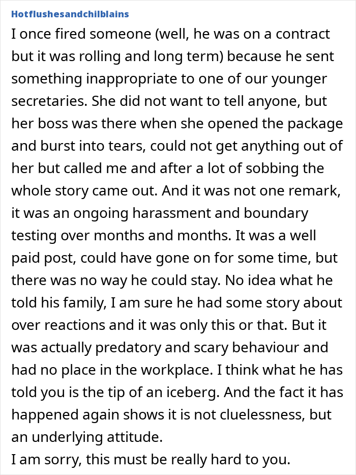 Husband Gets Final Warning For Sexual Comments At Work, Wife Questions Everything