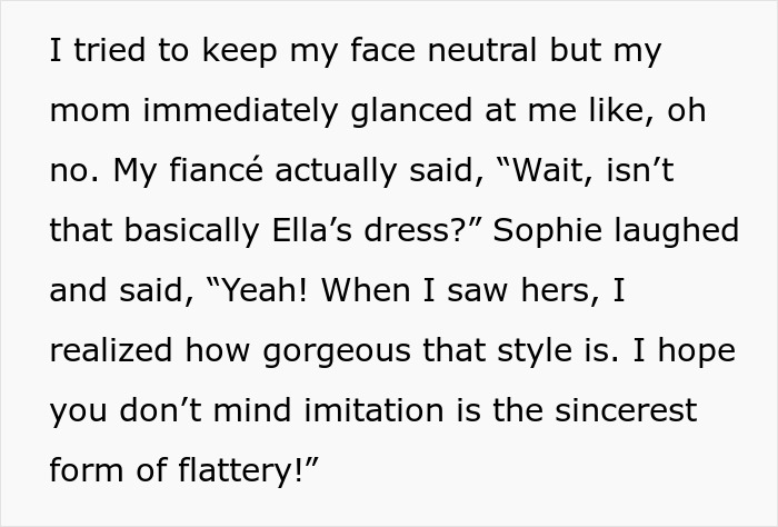 &#8220;AITA For Telling My Brother&#8217;s Fiancée She Can&#8217;t Wear A Dress That Looks Just Like Mine?&#8221;