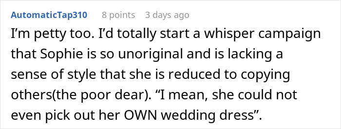 &#8220;AITA For Telling My Brother&#8217;s Fiancée She Can&#8217;t Wear A Dress That Looks Just Like Mine?&#8221;