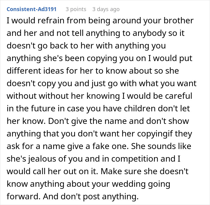&#8220;AITA For Telling My Brother&#8217;s Fiancée She Can&#8217;t Wear A Dress That Looks Just Like Mine?&#8221;