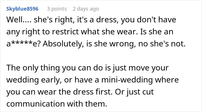 &#8220;AITA For Telling My Brother&#8217;s Fiancée She Can&#8217;t Wear A Dress That Looks Just Like Mine?&#8221;
