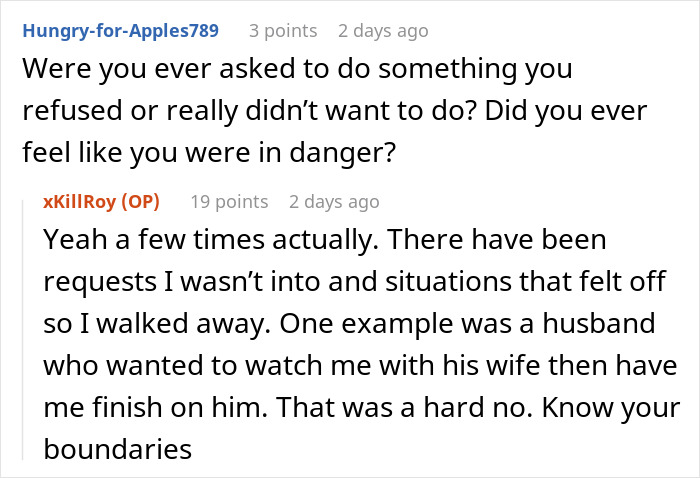 Paid Companion Does An Ask Me Anything, Answers All Kinds Of Spicy Questions