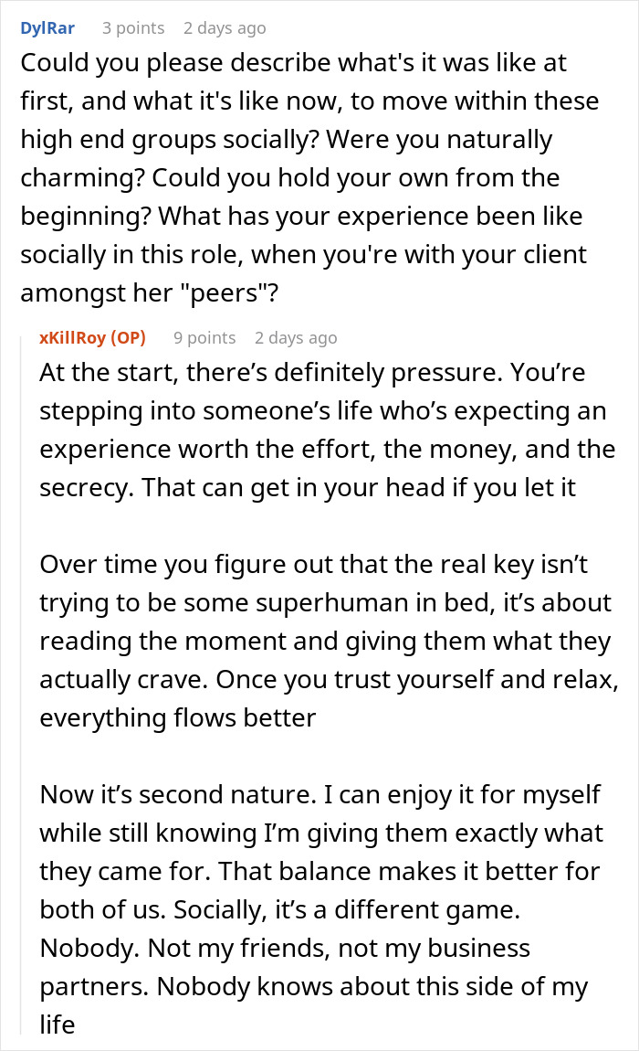 Paid Companion Does An Ask Me Anything, Answers All Kinds Of Spicy Questions