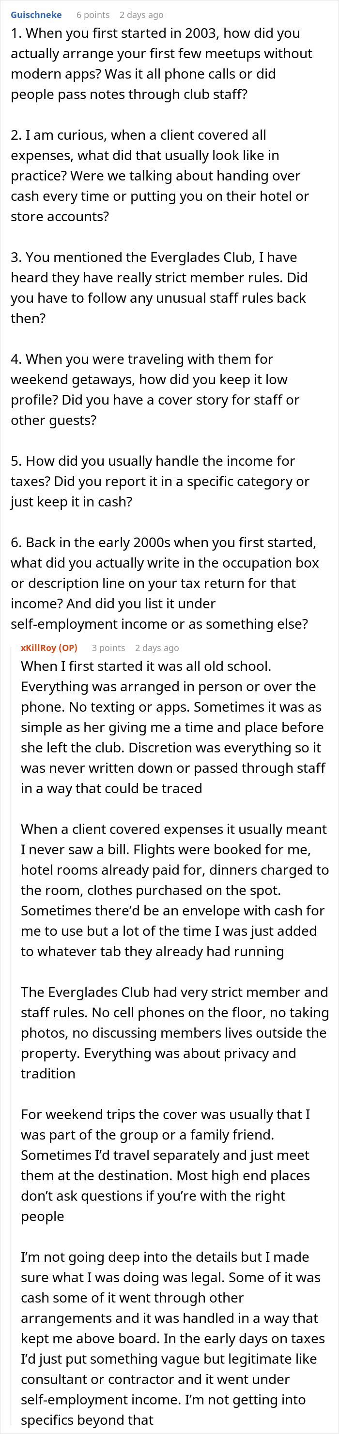 Paid Companion Does An Ask Me Anything, Answers All Kinds Of Spicy Questions