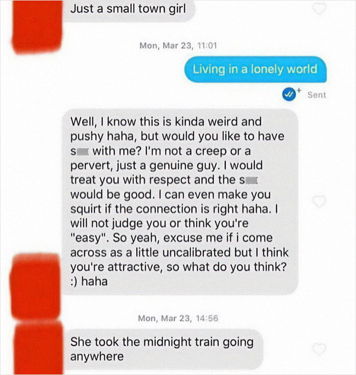 79 Women Share Screenshots Of Cringy Men Hitting On Them