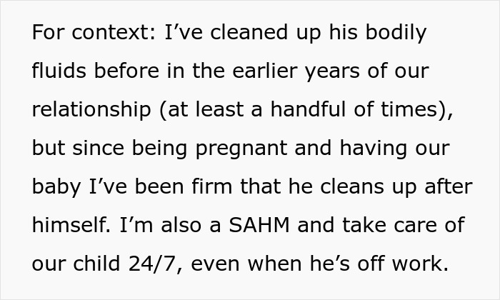New Mom Declines Fiancé’s Request To Clean His Vomit, He Insists She Has To &#8220;Figure It Out&#8221;